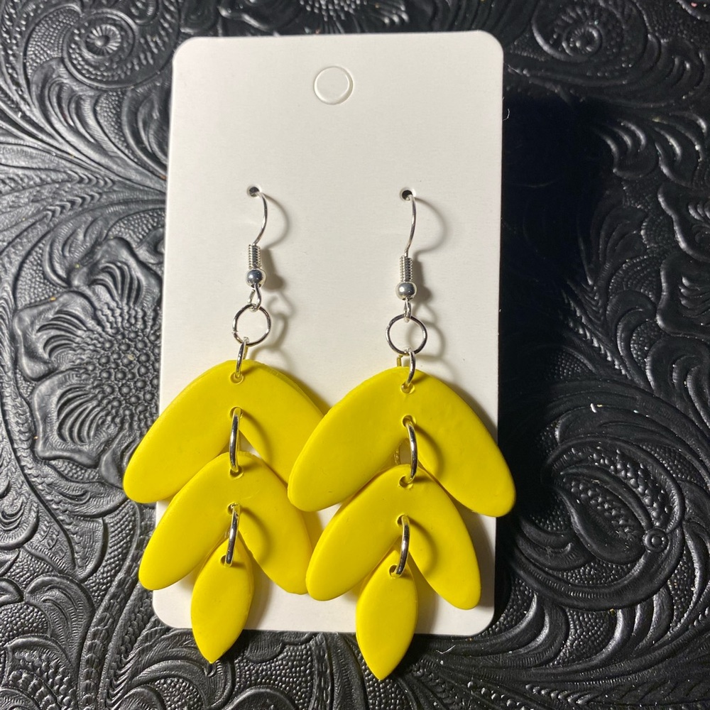 Yellow Clay Earrings